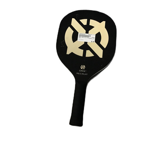 Vist Large View of Product Image Which is Used Onix RECRUIT Pickleball Racquet Black
