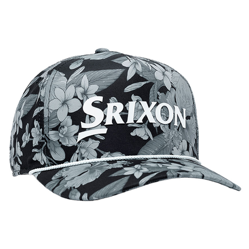 Vist Large View of Product Image Which is New Srixon Hawaii Floral Hat- Black