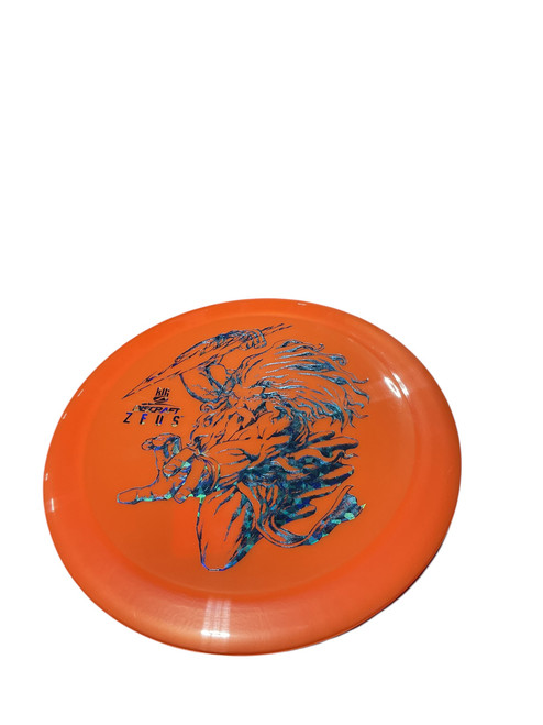 Vist Large View of Product Image Which is Used Discraft ZEUS DRIVER Disc Golf Driver Orange