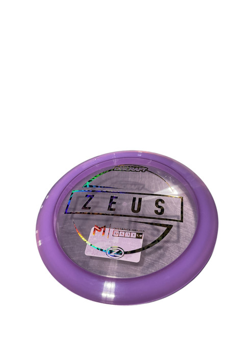 Vist Large View of Product Image Which is Used Discraft ZEUS DRIVER Disc Golf Driver Purple