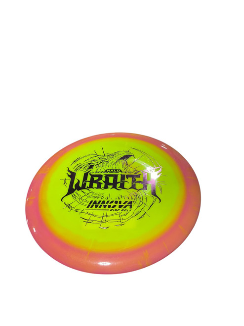 Vist Large View of Product Image Which is Used Innova WRAITH DRIVER Disc Golf Driver Yellow