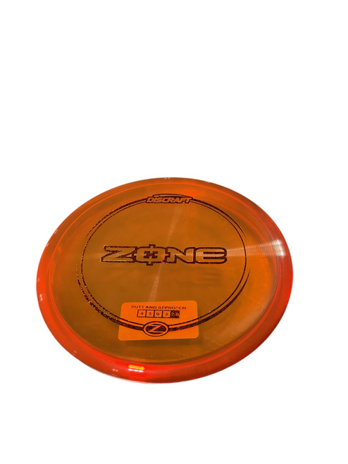 Vist Large View of Product Image Which is Used Discraft ZONE PUTTER Disc Golf Putter Orange