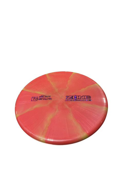 Vist Large View of Product Image Which is Used Discraft ZONE PUTTER Disc Golf Putter Coral