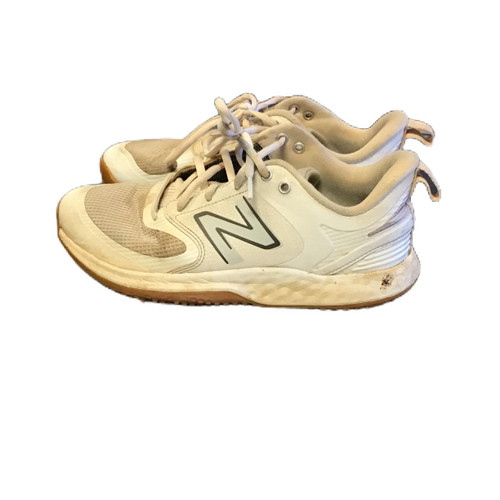 Vist Large View of Product Image Which is Used New Balance STVELOW3 BB/SB Cleats White Senior 8.5
