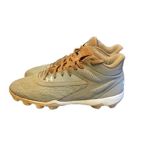 Vist Large View of Product Image Which is Used Under Armour 3027446-100 BB/SB Cleats Grey Senior 9.5