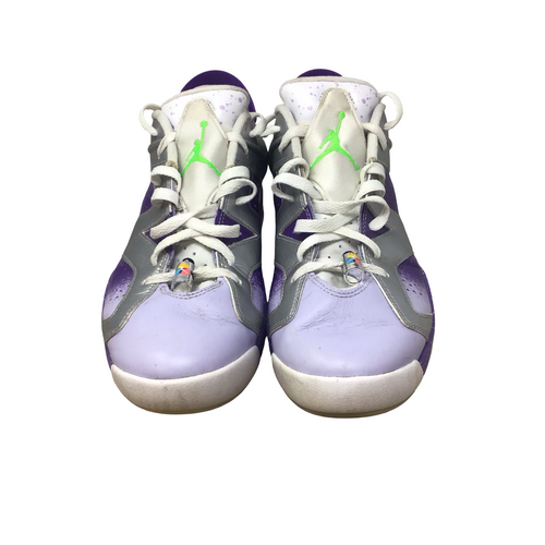 Vist Large View of Product Image Which is Used Nike AIR JORDAN 6 RETRO Mens Golf Shoes Purple And Silver Senior 10.5