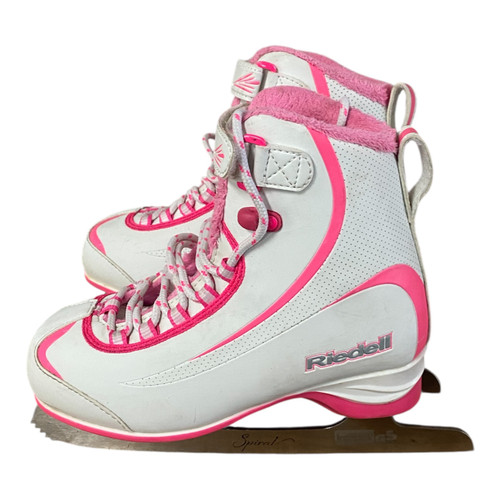 Vist Large View of Product Image Which is Used Riedell SOAR - 2 Girls Softboot Skate Pink And White Junior 02