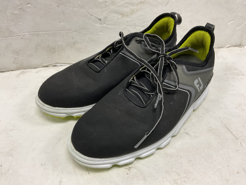 Vist Large View of Product Image Which is Used Foot Joy Superlites XP 58075 Mens Golf Shoes Black Senior 8.5