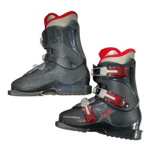 Vist Large View of Product Image Which is Used Salomon T3 Boys DH Ski Boot Black 220 MP - J04 - W05