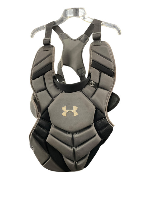 Vist Large View of Product Image Which is Used Under Armour UACPCC4-APRO Catchers Chest Protector Black Adult