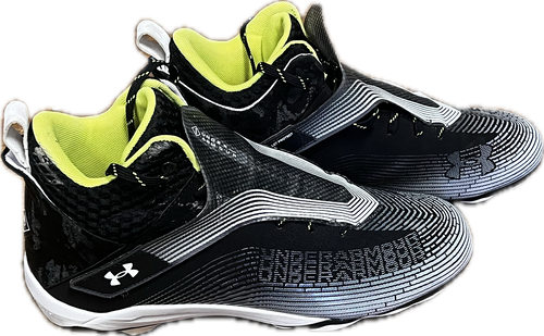 Vist Large View of Product Image Which is Used Under Armour Adult FB Cleats Black Senior 14