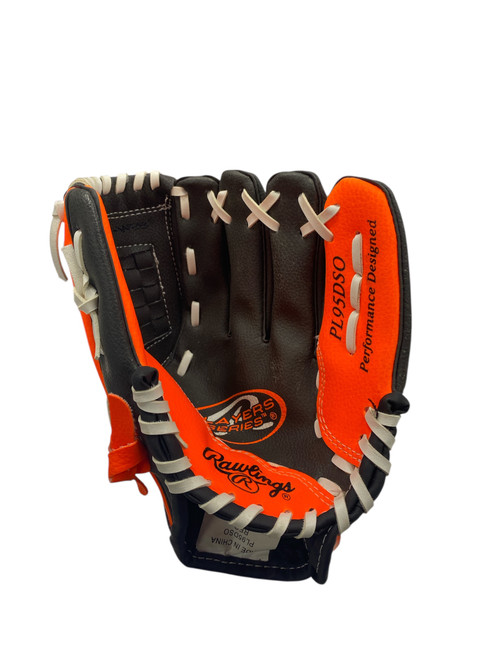 Vist Large View of Product Image Which is Used Rawlings PLAYER SERIES BB/SB Glove T-ball Black 9 1/2"