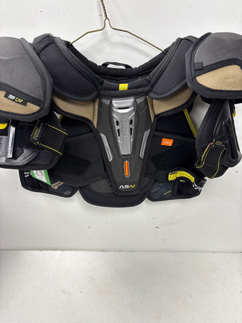 Vist Large View of Product Image Which is Used CCM TACKS AS-V Junior Shoulder Pads MD (new= $150)