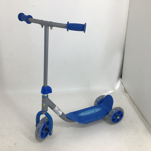 Vist Large View of Product Image Which is Used Razor JR LIL KICK 3 WHEELED SCOOTER Scooter Royal Blue