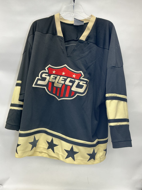 Vist Large View of Product Image Which is Used K1 Hockey Practice Jersey Black And Gold LG