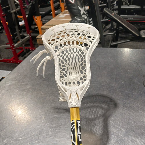 Vist Large View of Product Image Which is Used PREMIER LACROSS LEAGUE STICK Jr Atk/Mid Complete Stick Yellow