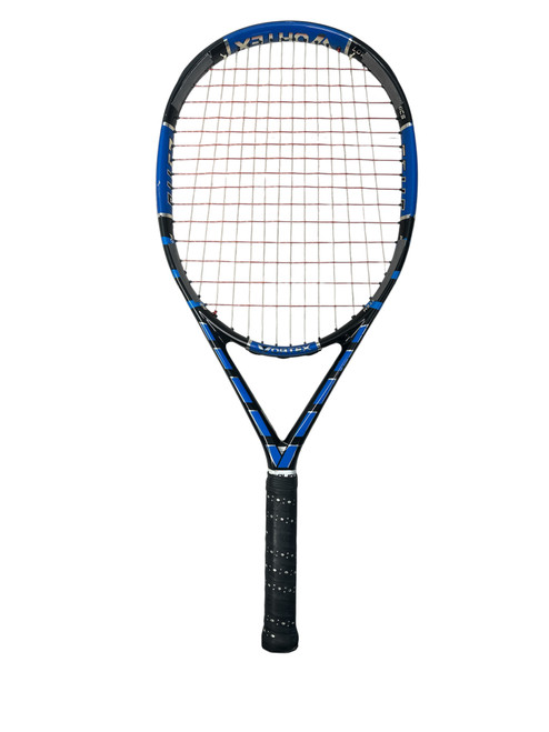 Vist Large View of Product Image Which is Used VORTEX ES116 Adult Tennis Racquet Royal Blue Unknown