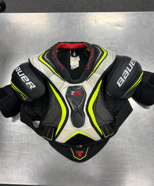 Vist Large View of Product Image Which is Used Bauer VAPOR 2X Junior Shoulder Pads LG