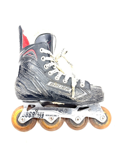 Vist Large View of Product Image Which is Used Bauer Roller Hockey Skates Black Junior 02