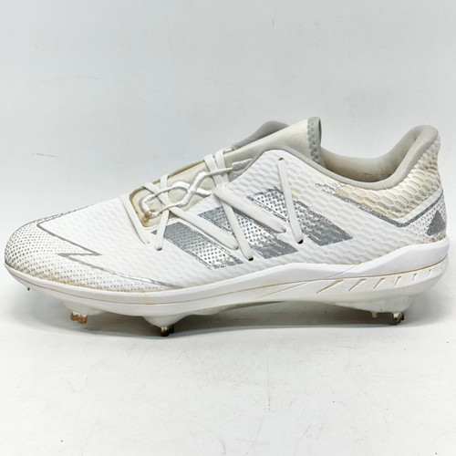 Vist Large View of Product Image Which is Used Adidas ADIZERO BB/SB Cleats White Senior 10