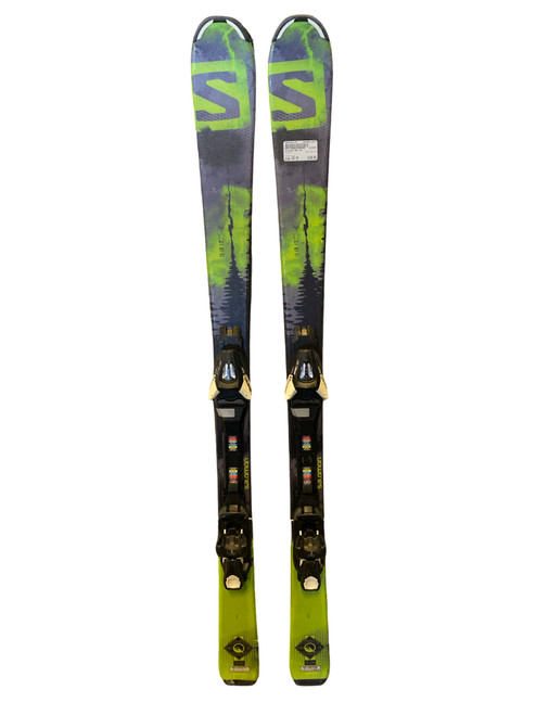 Vist Large View of Product Image Which is Used Salomon MAX JR Boys DH Ski/Binding Black 130 cm
