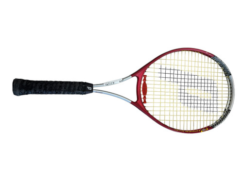 Vist Large View of Product Image Which is Used Prince FORCE 3 Adult Tennis Racquet Red 4 1/2"
