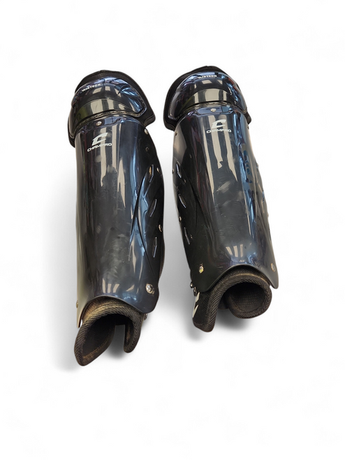 Vist Large View of Product Image Which is Used Champro AIRTECH LEG GUARDS Umpire Leg Guards