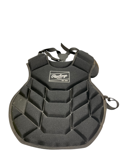Vist Large View of Product Image Which is Used Rawlings BLACK CHEST PROTECTOR Catchers Chest Protector Black Intermed