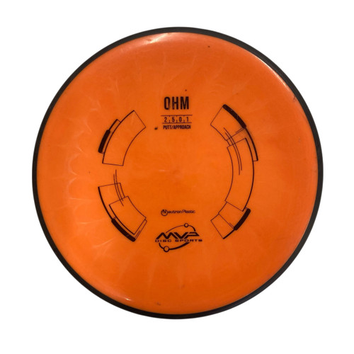 Vist Large View of Product Image Which is Used MVP OMH Disc Golf Putter Orange