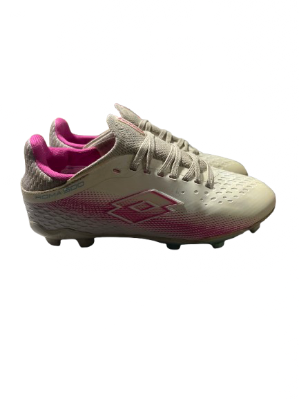 Vist Large View of Product Image Which is Used Lotto ROMA 500 SZ YTH 13.0 Soccer Cleats White Youth 13.0