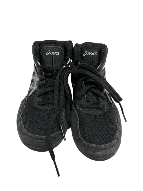 Vist Large View of Product Image Which is Used Asics Matflex Yth 12 Wrestling Shoes Black  