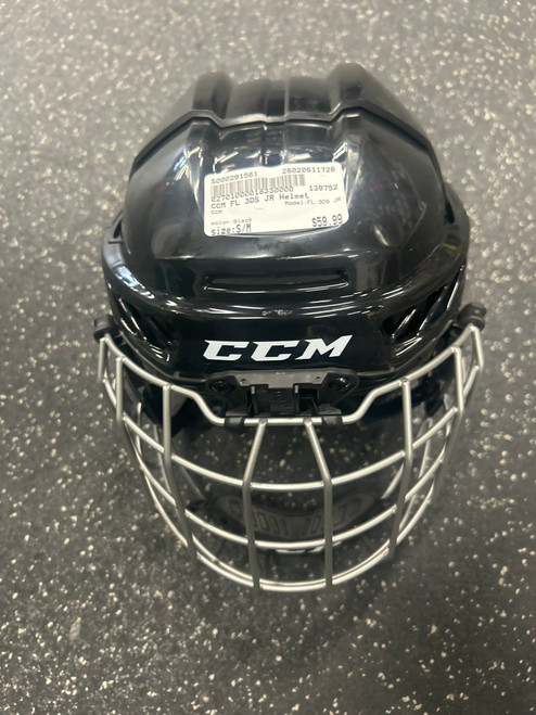 Vist Large View of Product Image Which is Used CCM FL 3DS JR Helmet Cage Combo Black S/M