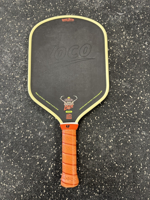 Vist Large View of Product Image Which is Used BREAD AND BUTTER LOCO HYBRID Pickleball Racquet Orange