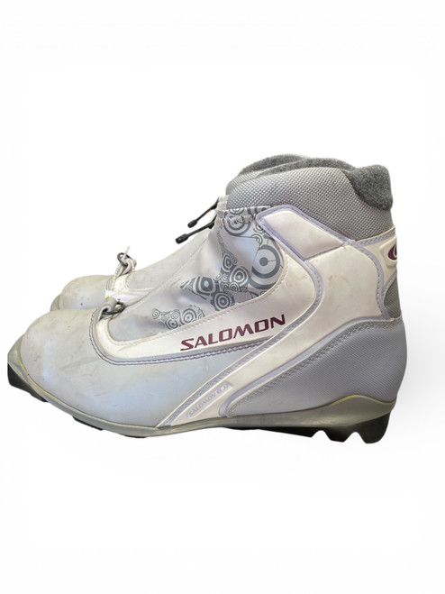 Vist Large View of Product Image Which is Used Salomon Womens SNS XC Ski Boots Grey M 07-07.5 / W 08-08.5