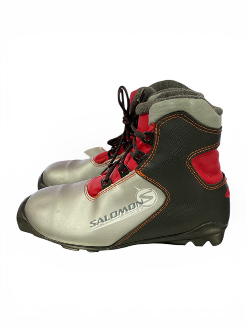 Vist Large View of Product Image Which is Used Salomon Boys SNS XC Ski Boots Royal Blue W 05-05.5 / JR 03.5-04