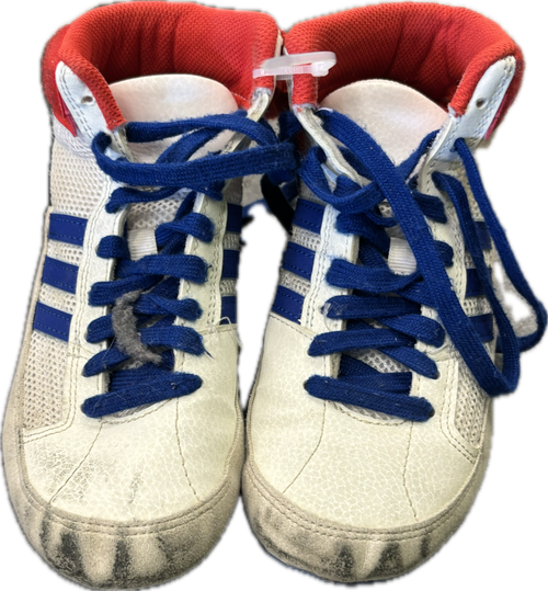 Vist Large View of Product Image Which is Used Adidas Wrestling Shoes White Junior 01