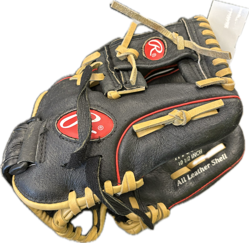 Vist Large View of Product Image Which is Used Rawlings H105IB BB/SB Glove RH Throw Black 10 1/2"