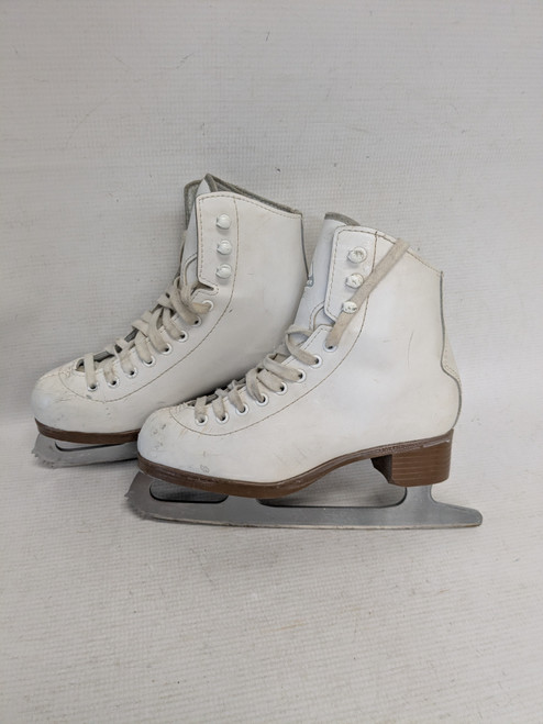 Vist Large View of Product Image Which is Used Jackson GLACIER 520 Girls Figure Skate White Junior 02.5