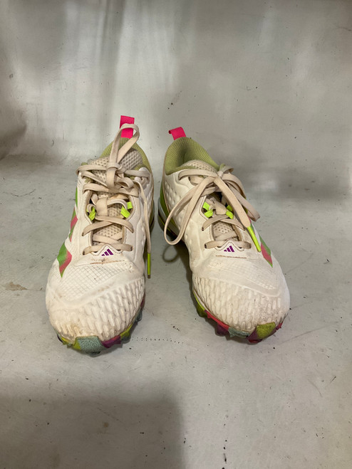 Vist Large View of Product Image Which is Used Adidas BB/SB Cleats Green And White Junior 03.5