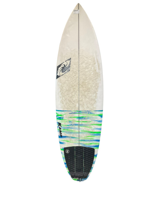 Vist Large View of Product Image Which is Used WRV KAMP Surfboard White 5Ft 6In