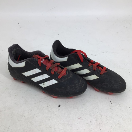 Vist Large View of Product Image Which is Used Adidas GOLETOO YTH 13.5 SOCCER CLEATS Soccer Cleats Black Youth 13.5