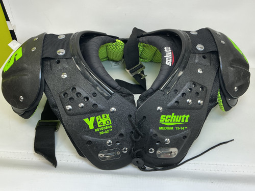 Vist Large View of Product Image Which is Used Schutt Y FLEX 4.0 FB Shoulder Pads Black MD