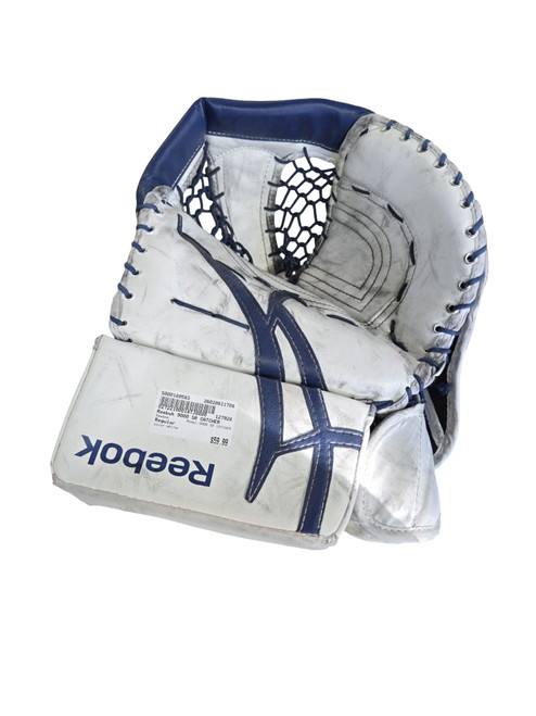 Vist Large View of Product Image Which is Used Reebok 9000 SR CATCHER Senior Goalie Catcher White