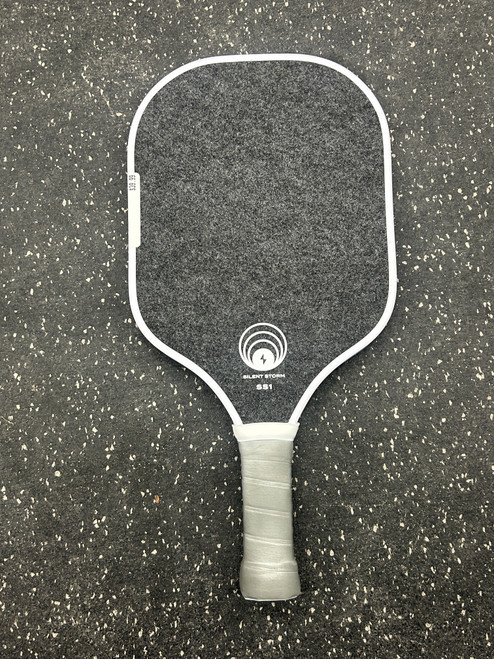 Vist Large View of Product Image Which is Used OWL SILENT STORM SS1 Pickleball Racquet White