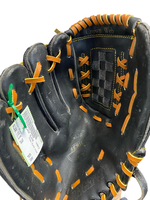 Vist Large View of Product Image Which is Used Regent BLACK GLOVE BB/SB Glove RH Throw Black 11 1/2"