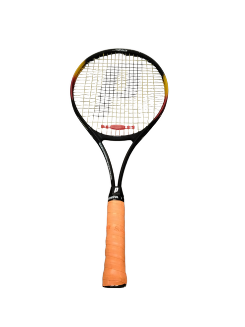 Vist Large View of Product Image Which is Used Prince POWER PRO Adult Tennis Racquet Black 4 1/4"