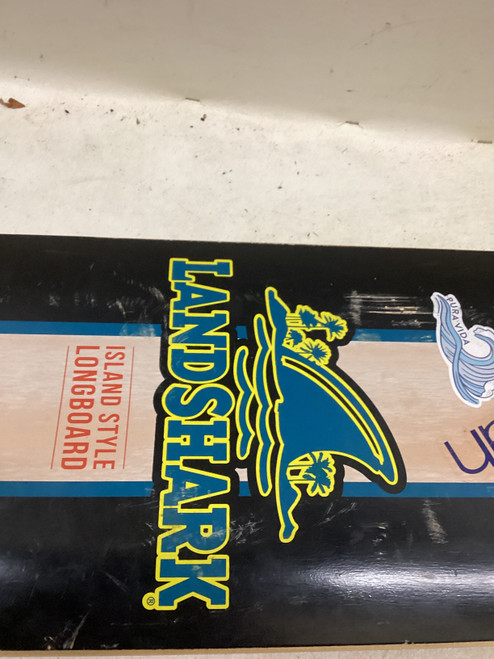 Vist Large View of Product Image Which is Used LANDSHARK ISLAND STYLE LONGBOARD Complete Skateboard Black Long