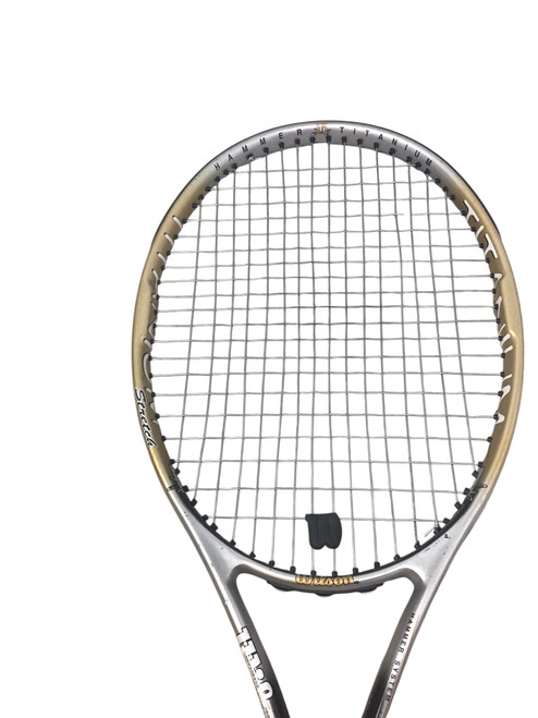 Vist Large View of Product Image Which is Used Wilson HAMMER 7.0 Adult Tennis Racquet Brown 4 5/8"