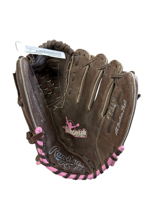 Vist Large View of Product Image Which is Used Rawlings FP110 BB/SB Glove RH Throw Brown 11"
