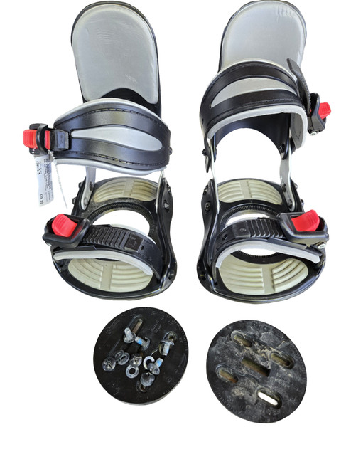 Vist Large View of Product Image Which is Used SNOWBOARD BINDINGS Mens Binding Only Black S/M